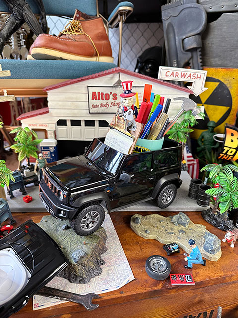 スズキ　ジムニーシエラ　ウェットティッシュケース　（ブルーイッシュブラックパール3）　■　アメリカン雑貨　アメリカ雑貨 |  | 09