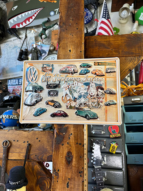 世界の名車＆クラシックカー　3Dメタルサイン　（クラシックビートル・コレクション）　■　アメリカン雑貨　アメリカ雑貨 |  | 07