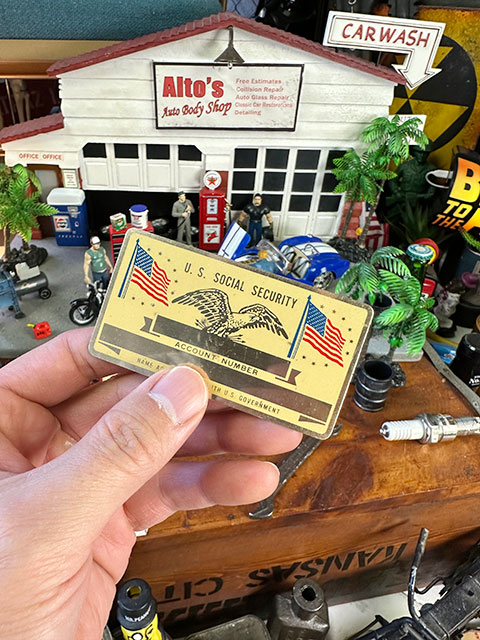 U.S.ソーシャルセキュリティ　ネームプレート　デッドストック品 ■ アメリカン雑貨 アメリカ雑貨 |  | 03
