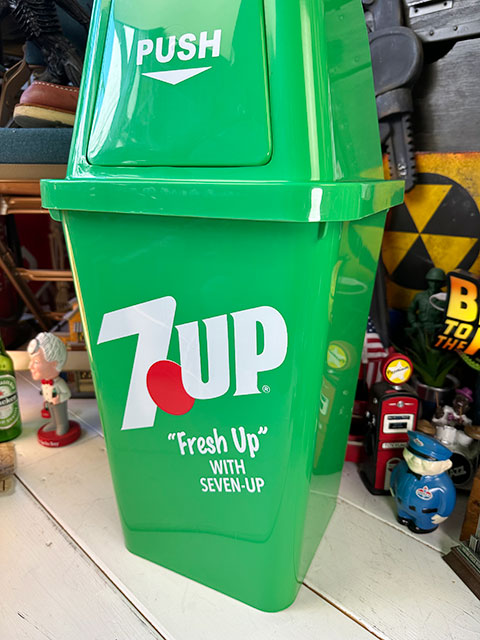 7UP セブンアップ ダストビン 20Lサイズ ゴミ箱 （グリーン） 単品 