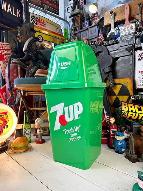 7UP セブンアップ ダストビン 20Lサイズ ゴミ箱 （グリーン） 単品 