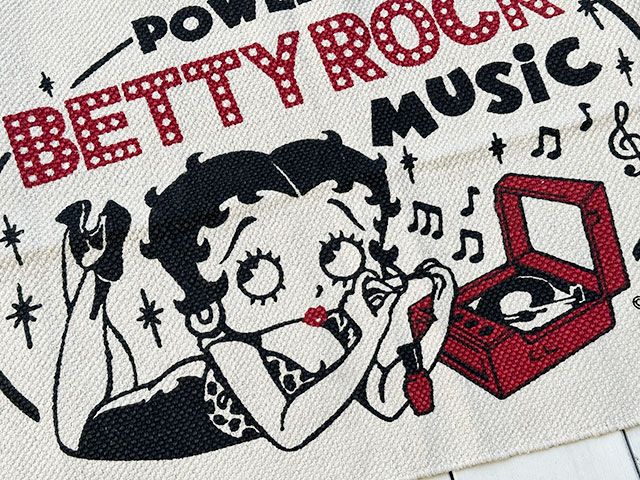 ベティ・ブープ　コットンマット　レギュラーサイズ　（ベティミュージック）　■ アメリカン雑貨 アメリカ雑貨 |  | 01