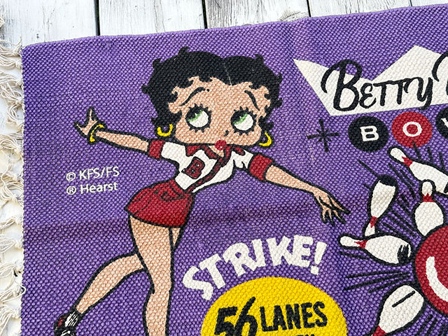 ベティ・ブープ　コットンマット　レギュラーサイズ　（ボウリング）　■ アメリカン雑貨 アメリカ雑貨 |  | 01