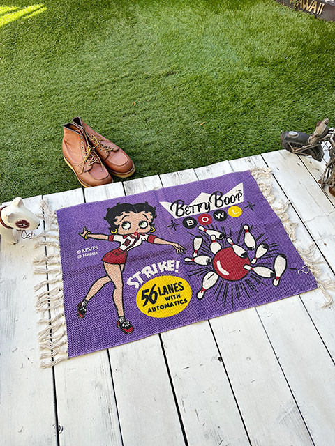 ベティ・ブープ　コットンマット　レギュラーサイズ　（ボウリング）　■ アメリカン雑貨 アメリカ雑貨 |  | 03