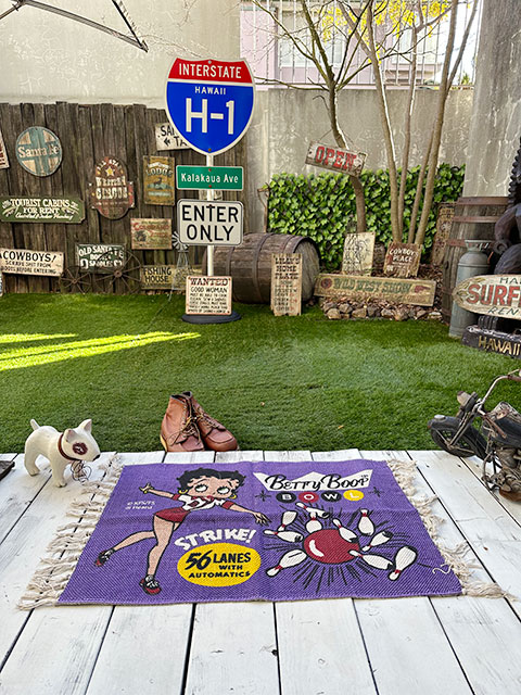 ベティ・ブープ　コットンマット　レギュラーサイズ　（ボウリング）　■ アメリカン雑貨 アメリカ雑貨 |  | 04