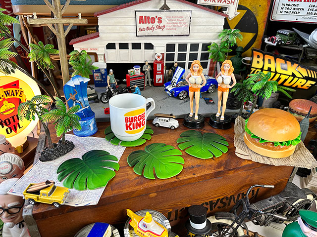 モンステラ　リアルリーフコースター　4枚セット ■ アメリカン雑貨 アメリカ雑貨 |  | 03