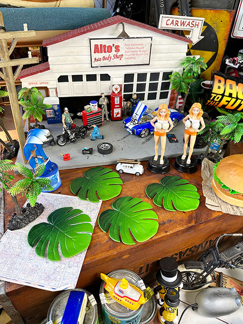 モンステラ　リアルリーフコースター　4枚セット ■ アメリカン雑貨 アメリカ雑貨 |  | 06