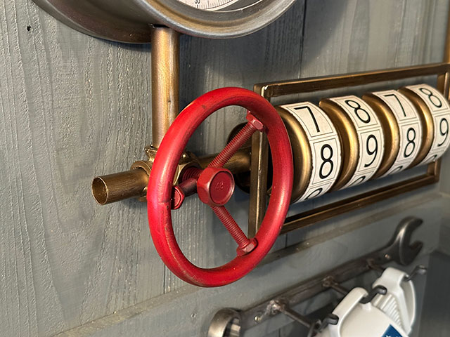 スチームパンク　ウォールクロック　（ダイヤル/ホワイト）　壁掛け時計/温度計/湿度計　■　アメリカ雑貨　アメリカン雑貨 |  | 08