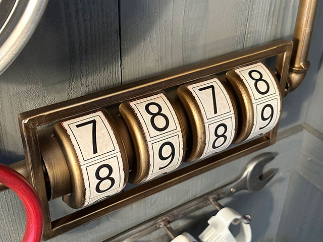 スチームパンク　ウォールクロック　（ダイヤル/ホワイト）　壁掛け時計/温度計/湿度計　■　アメリカ雑貨　アメリカン雑貨 |  | 09