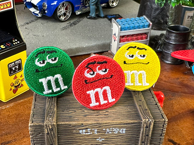 M&M's　ラウンドチョコワッペン　ミニサイズ　（3枚セット）　■　アメリカン雑貨　アメリカ雑貨 |  | 02