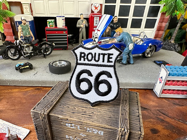 ルート66　ワッペン　ミニサイズ　（ROUTE 66）　■　アメリカン雑貨　アメリカ雑貨 | 