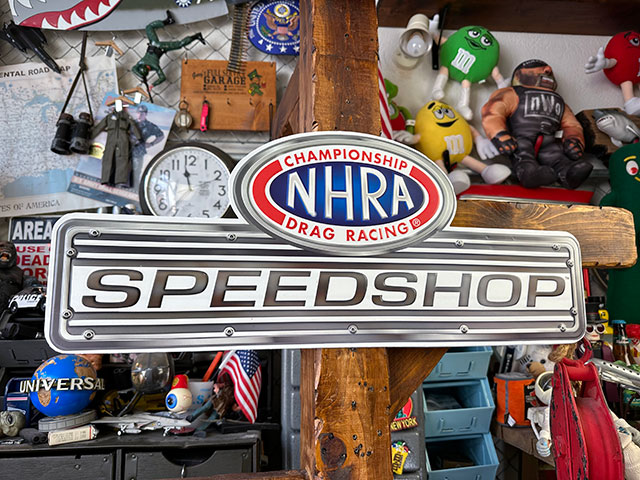 NHRA　エンボスティンサイン　（スピードショップ）　■　アメリカン雑貨　アメリカ雑貨 |  | 01
