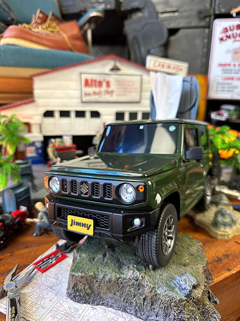 スズキ 軽ジムニー ウェットティッシュケース （ジャングルグリーン