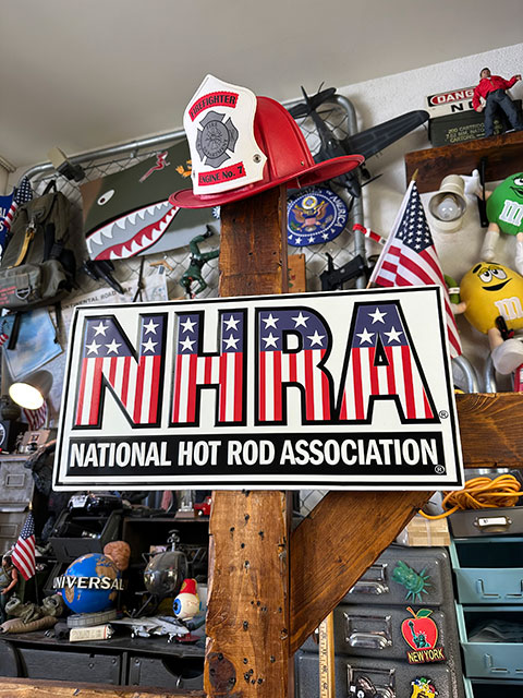 NHRA　エンボスティンサイン　（アメリカンフラッグ）　■　アメリカン雑貨　アメリカ雑貨 |  | 05