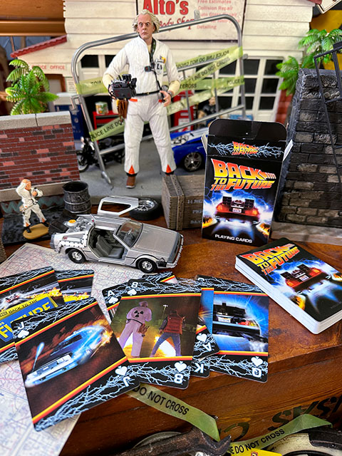 映画　バック・トゥ・ザ・フューチャー　デロリアン名場面トランプ ■ アメリカン雑貨 アメリカ雑貨 | 