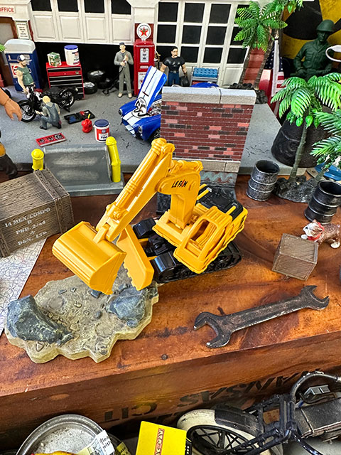 働くショベルカー ミニカー ユンボ パワーショベル □ アメリカン雑貨