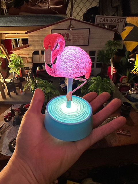 ピンクフラミンゴ　LEDルームランプ　単四電池式 ■ アメリカン雑貨 アメリカ雑貨 |  | 08