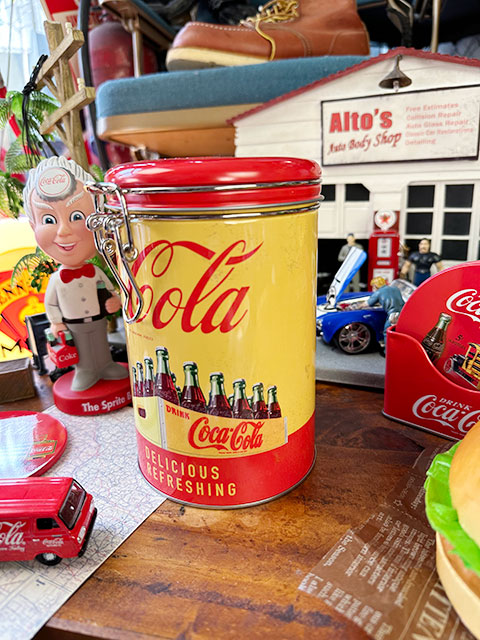 コカ・コーラ　キャニスター缶　ラウンドタイプ　（デリバリートラック）　■　アメリカン雑貨　アメリカ雑貨｜candytower｜05
