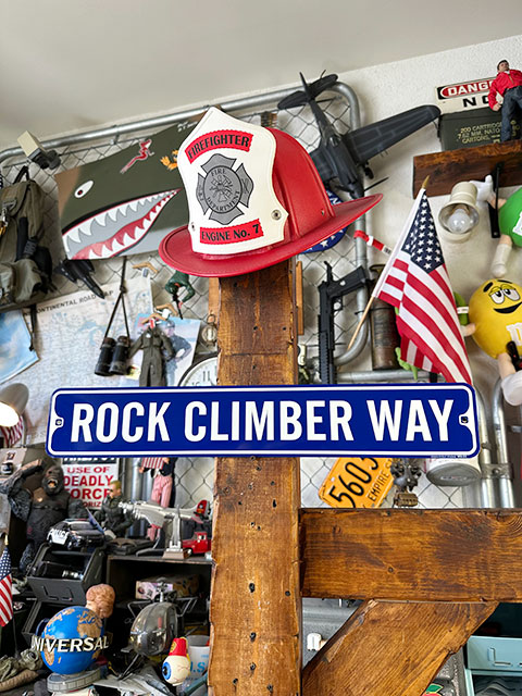 ロッククライマー通り　ミニストリートサイン　ロッククライミング ■ アメリカン雑貨 アメリカ雑貨 | 