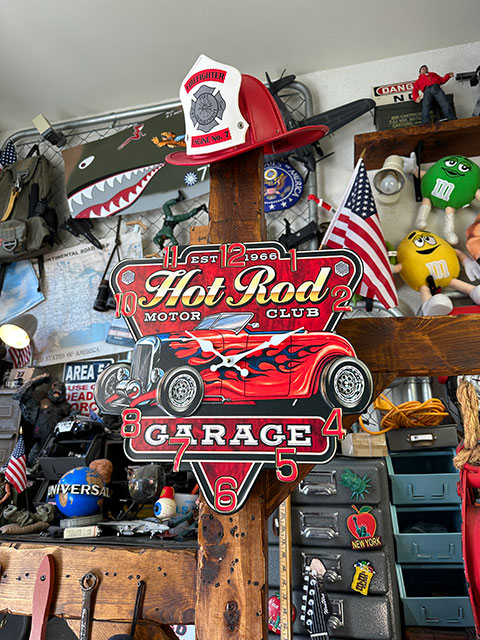 ホットロッドモータークラブ　ウォールクロック ■ アメリカン雑貨 アメリカ雑貨 壁掛け時計 |  | 05