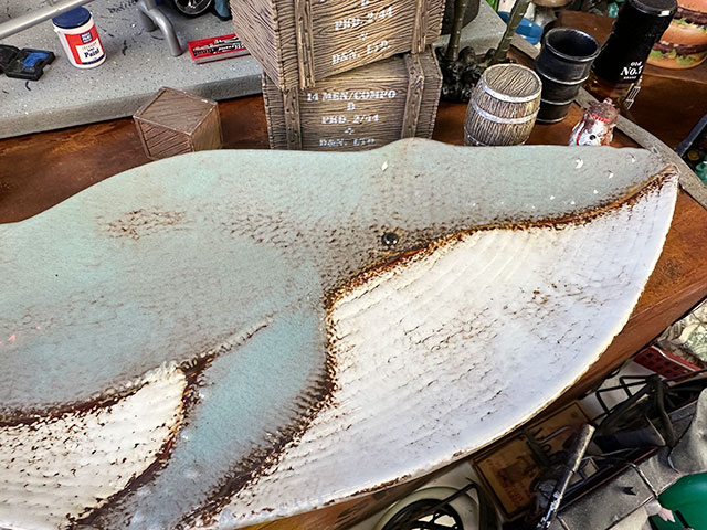 ホエールディッシュ　シロナガスクジラ　セラミックプレート　クジラのお皿 ■ アメリカン雑貨 アメリカ雑貨 |  | 01