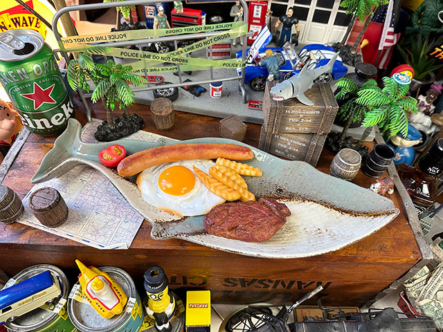 ホエールディッシュ　シロナガスクジラ　セラミックプレート　クジラのお皿 ■ アメリカン雑貨 アメリカ雑貨 |  | 05