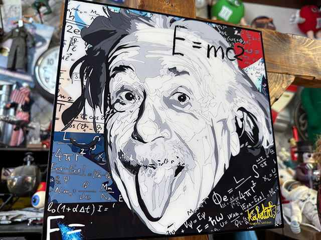 天才科学者アインシュタイン博士　ポップアートフレーム　（TYPE2/E=mc2）　■ アメリカン雑貨 アメリカ雑貨 |  | 01