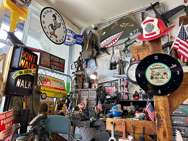 ハワイアン　レコードクロック　（スカイブルー）　■　アメリカン雑貨　アメリカ雑貨　壁掛時計　掛時計 |  | 04