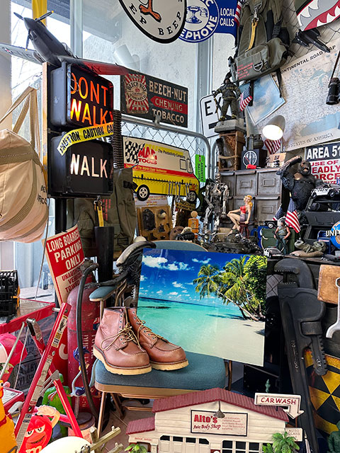 ウエストコースト　ガラスアートピクチャー　Lサイズ　（パームツリー＆ビーチ）　■　アメリカン雑貨　アメリカ雑貨 |  | 08