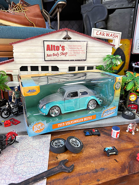 Jada　パンチバギーシリーズ　1959年　フォルクス・ワーゲン　ビートル　ダイキャストミニカー　1/24　（グレー＆アクアブルー） |  | 07
