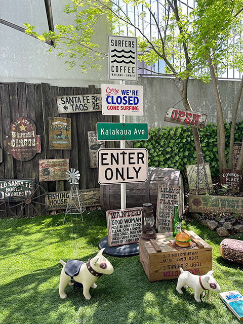 「サーフィン行ってまーす」　アルミサインプレート ■ アメリカ雑貨 アメリカン雑貨 |  | 01