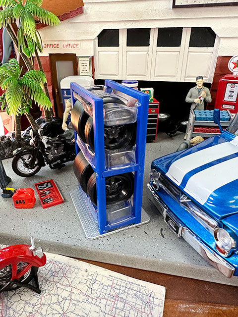 1956年フォード　F-100　ピックアップ　ミニカー　タイヤ＆ホイールセット付き　1/24　（メタリックブルー/レーシングストライプ） |  | 10