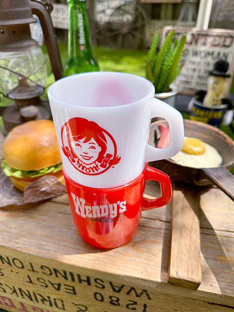 ウェンディーズ　スタッキングマグ　（ホワイト）　単品　■ アメリカン雑貨 アメリカ雑貨 |  | 05