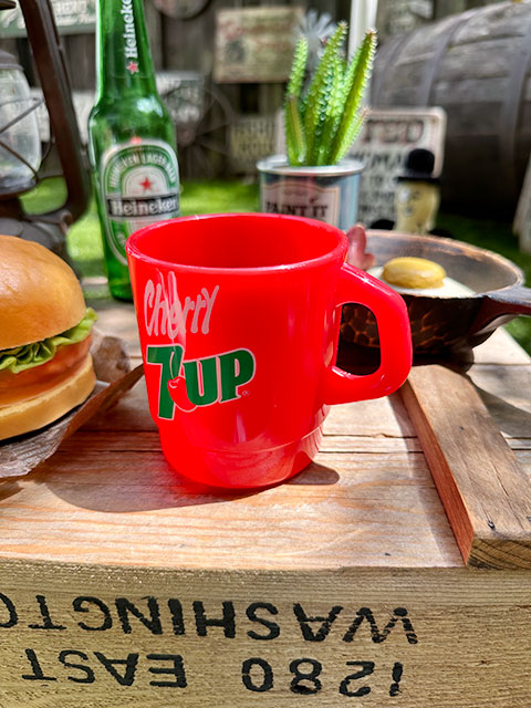 7UP セブンアップ スタッキングマグ（レッド）単品 □ アメリカン雑貨