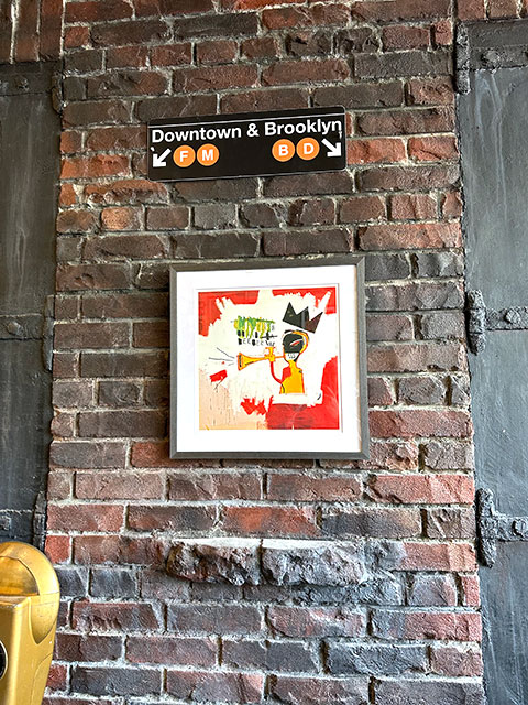 バスキア　アートフレーム　（Trumpet,1984）　ジャン=ミシェル・バスキア　木製額付き　絵画ポスター　ジークレー印刷 |  | 02