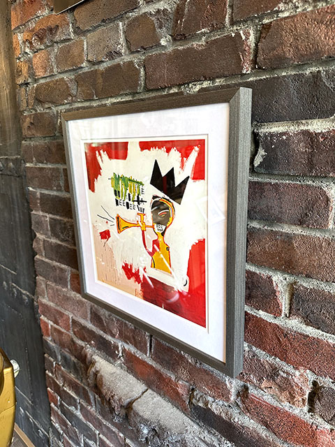 バスキア　アートフレーム　（Trumpet,1984）　ジャン=ミシェル・バスキア　木製額付き　絵画ポスター　ジークレー印刷 |  | 04