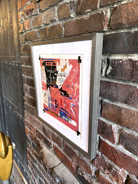 バスキア　アートフレーム　（Six Fifty,1982）　ジャン=ミシェル・バスキア　木製額付き　絵画ポスター　ジークレー印刷 |  | 05