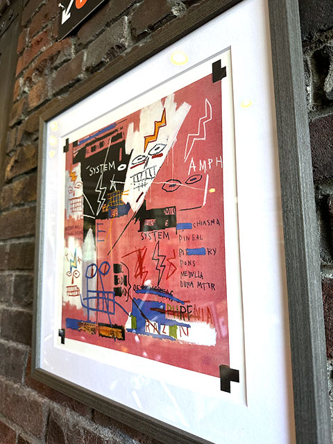 バスキア　アートフレーム　（Six Fifty,1982）　ジャン=ミシェル・バスキア　木製額付き　絵画ポスター　ジークレー印刷 |  | 06