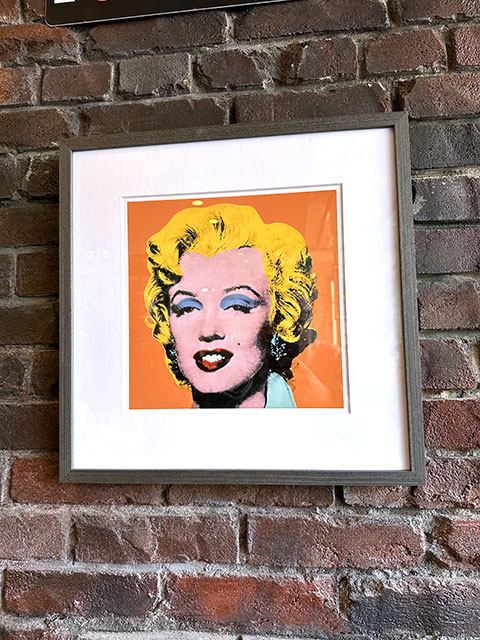 アンディ・ウォーホル　アートフレーム（Shot Orange Marilyn,1964）　木製額付き 絵画ポスター アンディ ウォーホール　■  アメリカン雑貨