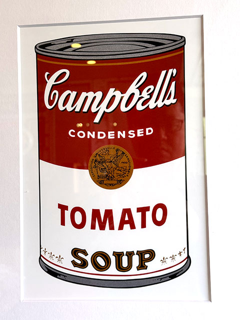 アンディ・ウォーホル アートフレーム （Campbell's Soup） 木製額付き 