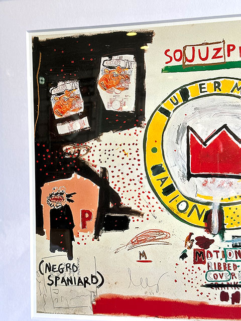 バスキア　アートフレーム　（Untitled,1988/Crown）　ジャン=ミシェル・バスキア　木製額付き　絵画ポスター　ジークレー印刷 |  | 02