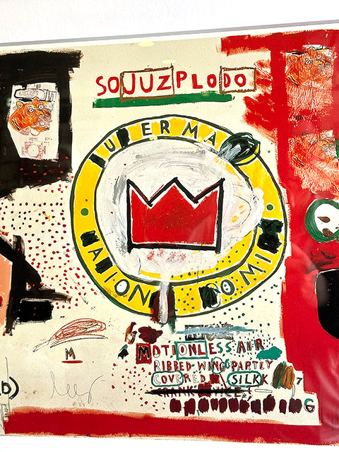 バスキア　アートフレーム　（Untitled,1988/Crown）　ジャン=ミシェル・バスキア　木製額付き　絵画ポスター　ジークレー印刷 |  | 03