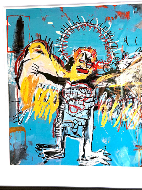 バスキア　アートフレーム　（Untitled,1981/Fallen Angel）　ジャン=ミシェル・バスキア　木製額付き　絵画ポスター　ジークレー印刷 |  | 04