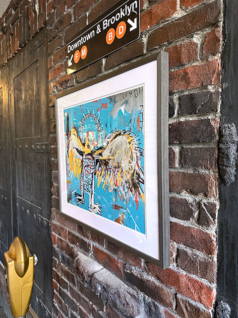 バスキア　アートフレーム　（Untitled,1981/Fallen Angel）　ジャン=ミシェル・バスキア　木製額付き　絵画ポスター　ジークレー印刷 |  | 06