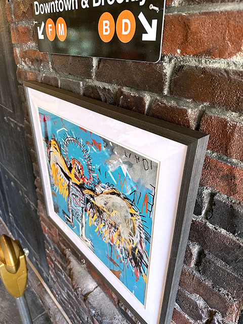 バスキア　アートフレーム　（Untitled,1981/Fallen Angel）　ジャン=ミシェル・バスキア　木製額付き　絵画ポスター　ジークレー印刷 |  | 13