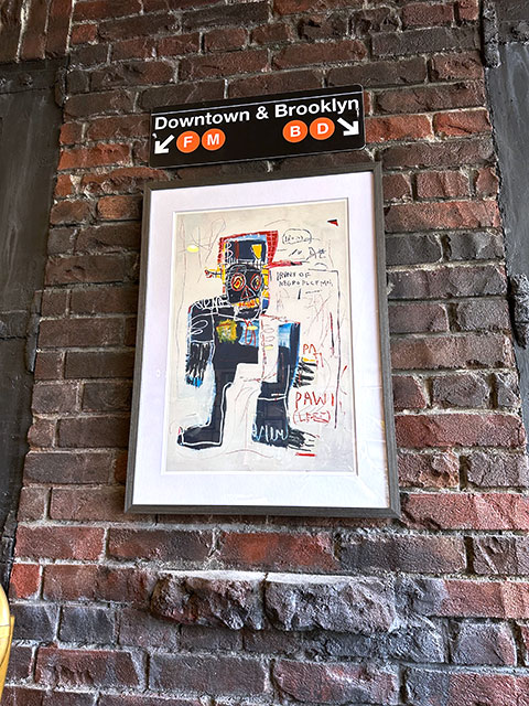 バスキア　アートフレーム　（Irony of Negro Policeman）　ジャン=ミシェル・バスキア　木製額付き　絵画ポスター　ジークレー印刷 |  | 10