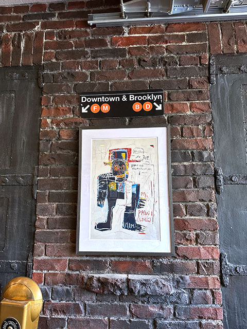 バスキア　アートフレーム　（Irony of Negro Policeman）　ジャン=ミシェル・バスキア　木製額付き　絵画ポスター　ジークレー印刷 |  | 09