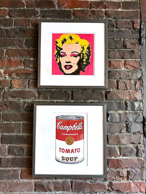 アンディ・ウォーホル　アートフレーム（Campbell's Soup）　木製額付き　絵画ポスター　アンディ ウォーホール ■ アメリカン雑貨
