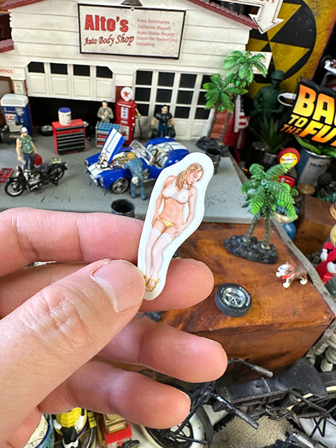 ピンナップガールステッカー NO.27ガール ...の詳細画像2