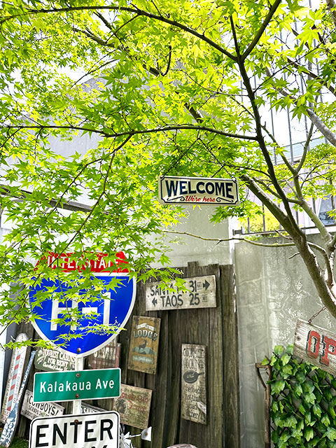 ウェルカム　ハンギングサイン　（WELCOME we're here）　■　アメリカン雑貨　アメリカ雑貨 |  | 02